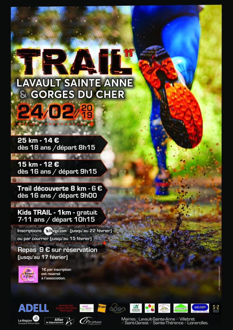 Trail de Lavault Sainte Anne et des Gorges du Cher – 2019