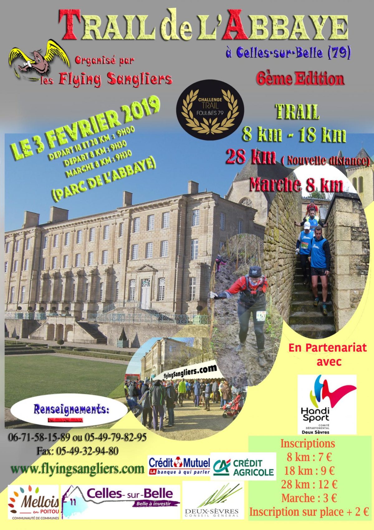 Trail de l Abbaye – Celles sur Belle – 2019