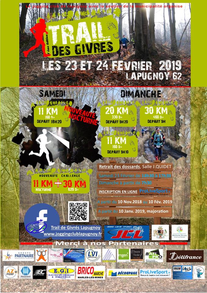 Trail des Givrés Lapugnoy – 2019