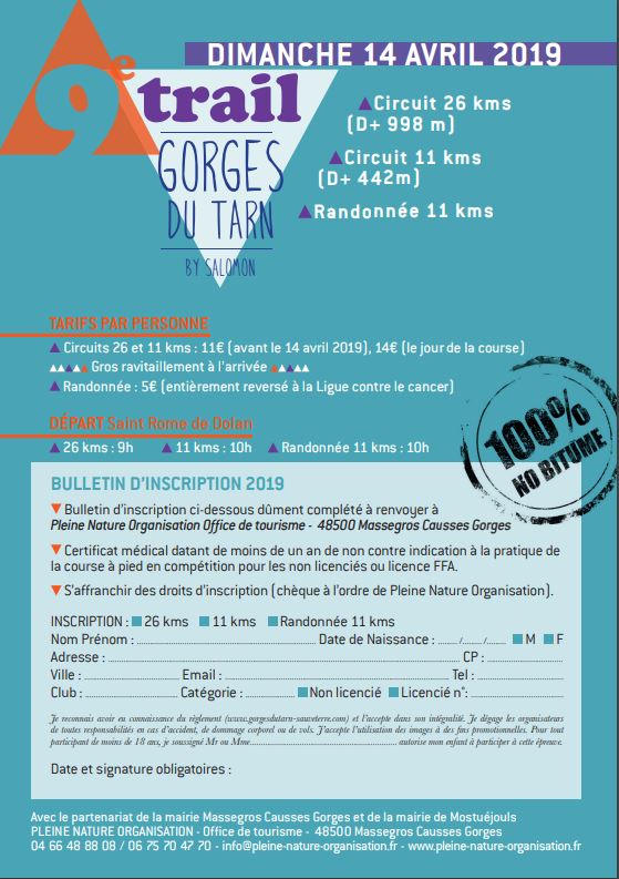 Trail des Gorges du Tarn – 2019