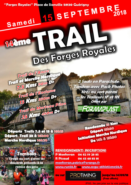 Trail des Forges Royales et des Bertranges – 2019