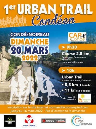 Urban trail Conde en Normandie