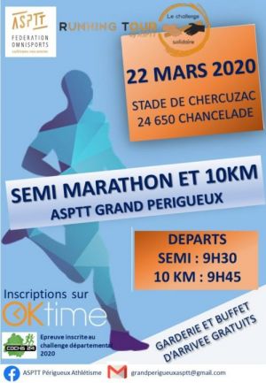 Semi-marathon de l'asptt Grand Perigueux