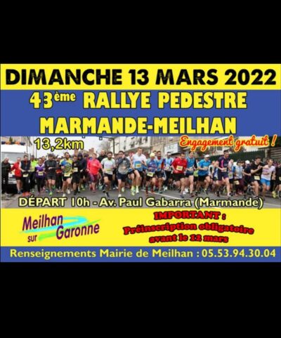 Rallye pedestre Marmande Meilhan