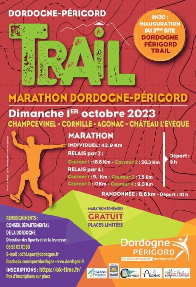 Marathon trail Dordogne Perigord