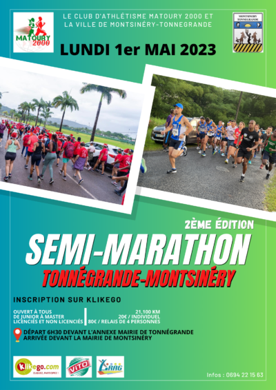 Semi-Marathon Montsinéry-Tonnégrande