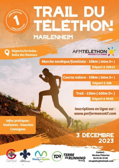 Trail du téléthon de Marlenheim