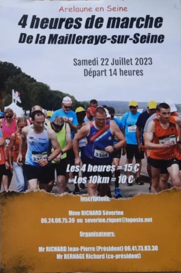 10km et 4h marche la mailleraye sur seine